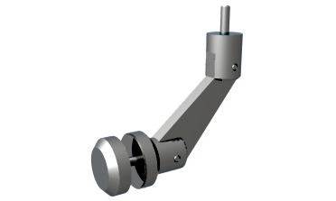 Virtu - Handrail bracket for glass mounting (w/ button)